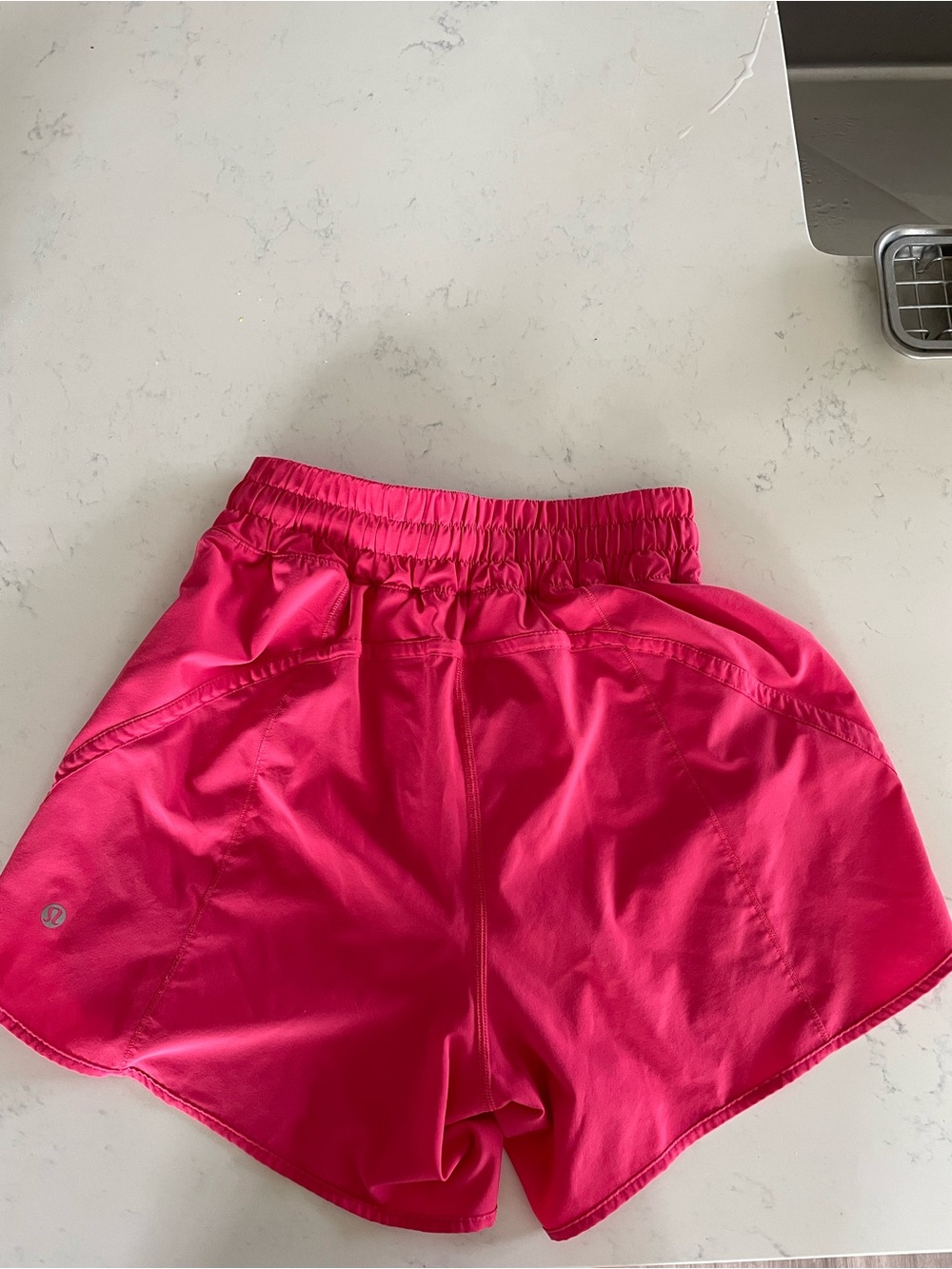 Lululemon Track That High-Rise Lined Short 5" | Size 6 | Pink - Picture 6 of 8
